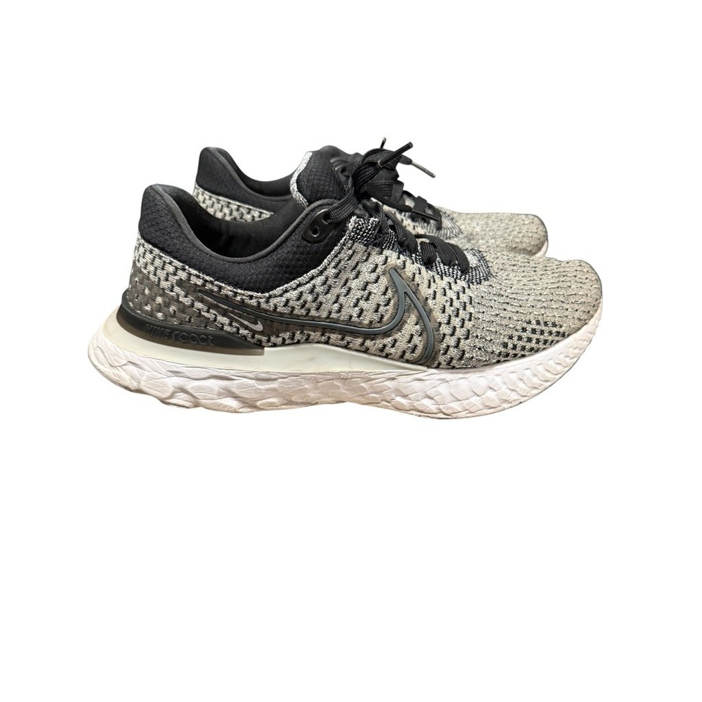 Nike React Infinity Run Flyknit 3 Mens Running Shoes Black White DH5392-006 10.5
